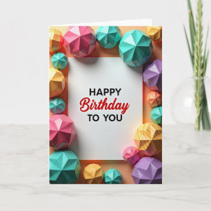Radiant Birthday-Sphären-Karte Karte