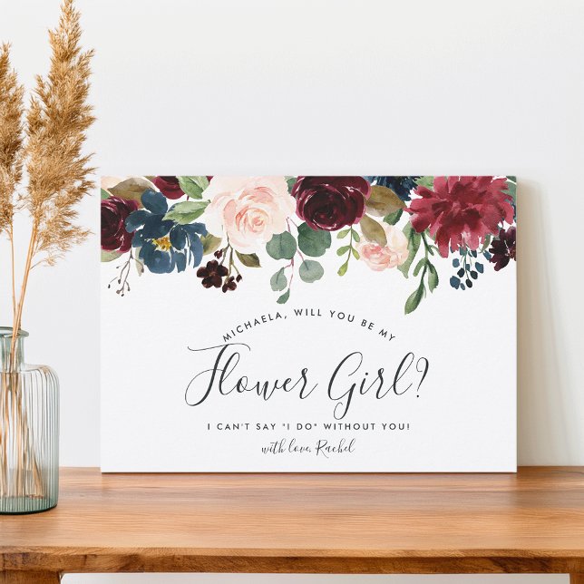 Radiant Bloom be my Flower Girl Card Einladung (Von Creator hochgeladen)