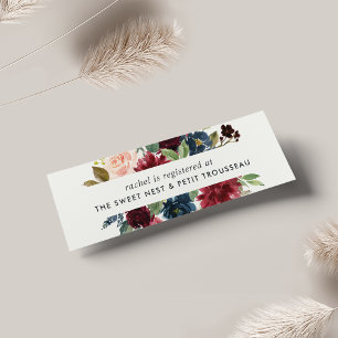 Radiant Bloom Bridal Registry Beilagen Karten Mi