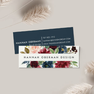 Radiant Bloom Business Cards   Mini Mini Visitenkarte