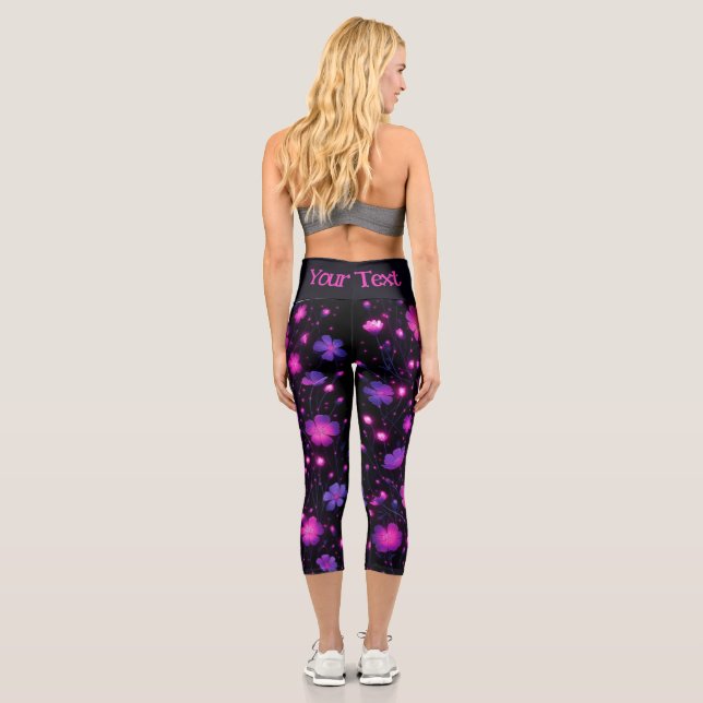 Radiant Bloom Custom-Leggings Capri Leggings (Rückseite)