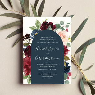 Radiant Bloom Floral Arch Wedding Einladung