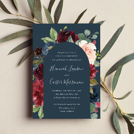 Radiant Bloom Floral Arch Wedding Einladung