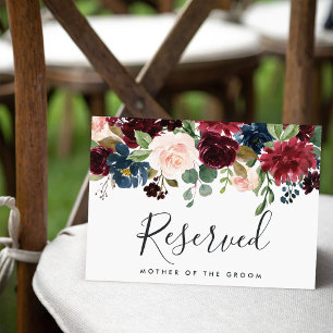Radiant Bloom Hochzeit Reserviert Schild Einladung