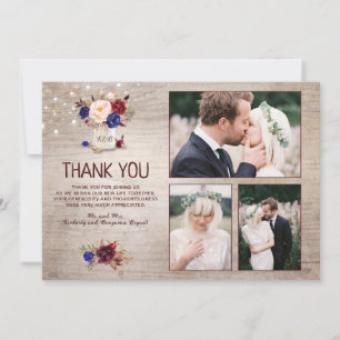 Radiant Bloom Mason Jar Wedding Vielen Dank Foto Dankeskarte