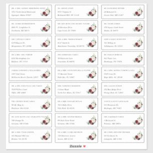 Radiant Bloom   Private Guest Address Labels