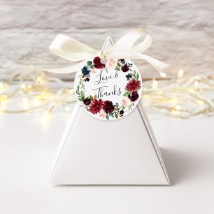 Radiant Bloom Wasserfarbe Blumenzehen Vielen Dank Geschenkanhänger