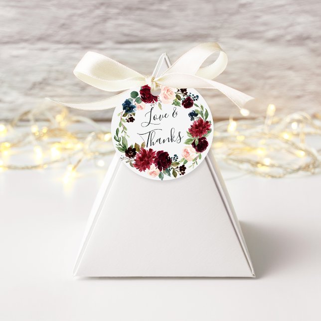 Radiant Bloom Wasserfarbe Blumenzehen Vielen Dank Geschenkanhänger (Von Creator hochgeladen)