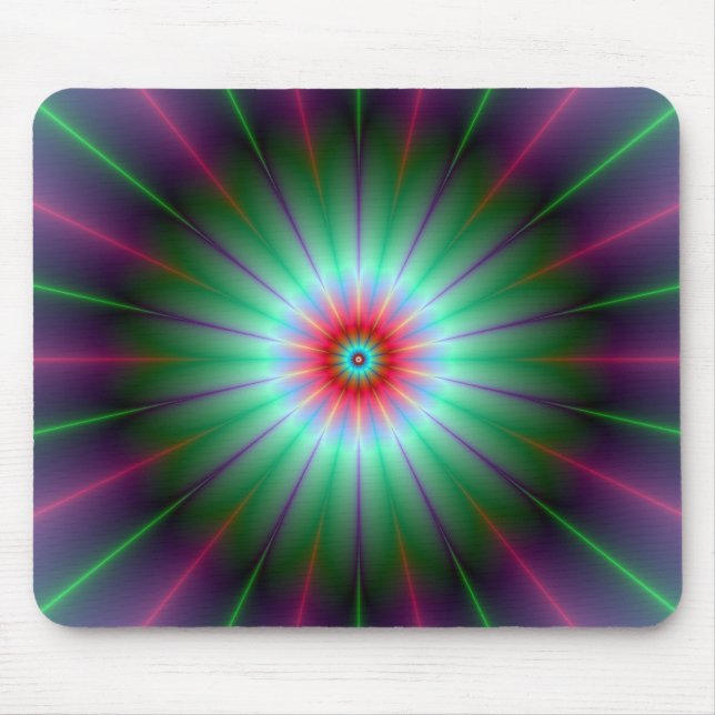 Radiant Blume Mousepad (Vorne)