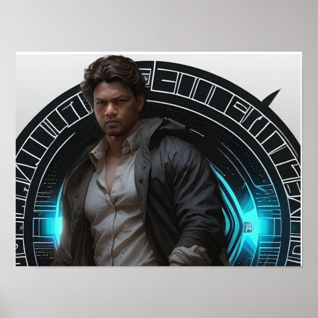 "Radiant Charm: Der hübsche Kalki Boy" Poster (Vorne)