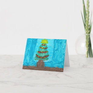 Radiant Christmas Tree: Sei die Lichtkarte Feiertagskarte