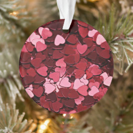 Radiant Crimson Hearts Jubilee Valentine's Day Ornament