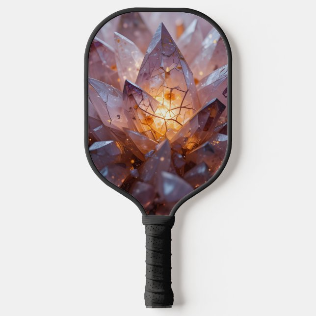 Radiant Crystal Heart Pickleball Schläger (Vorderseite)