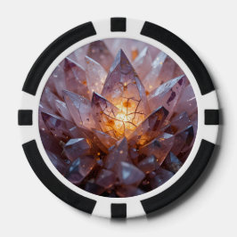 Radiant Crystal Heart Pokerchips