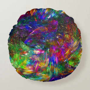 Radiant Crystals Rundes Kissen