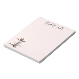 Radiant Easter Cross with Floral Accents Notizblock