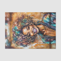 Radiant Ebonöl Slick Queen Decoupage Paper