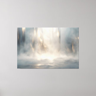 Radiant Field – Luminous Abstract Horizon Canvas W Leinwanddruck