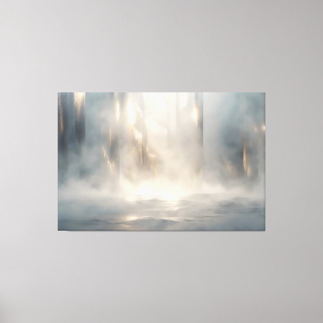 Radiant Field – Luminous Abstract Horizon Canvas W Leinwanddruck (Vorderseite)