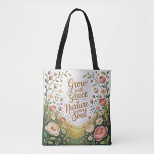 Radiant floral Burst wächst mit Grace Quote