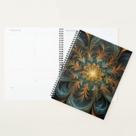 Radiant Fractal Flower Planer
