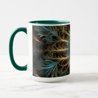 Radiant Fractal Flower Tasse