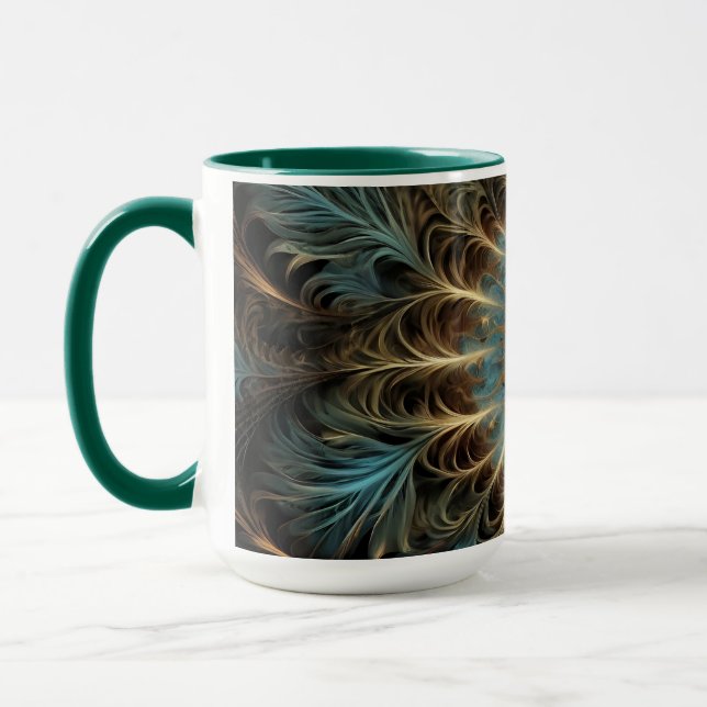 Radiant Fractal Flower Tasse (Links)
