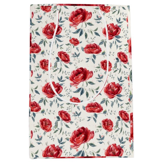 Radiant garden of confidence pattern mittlere geschenktüte (Vorderseite)