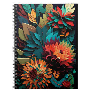 Radiant Garden Symphony Spirony Foto Notebook Notizblock