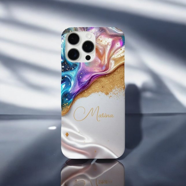 Radiant Gold Glitzer iPhone / iPad Gehäuse Case-Mate iPhone Hülle (Von Creator hochgeladen)