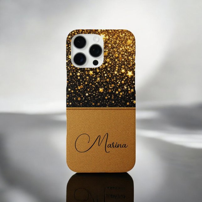 Radiant Gold Sparkle (Glitzer-Leder) Case-Mate iPhone Hülle (Von Creator hochgeladen)