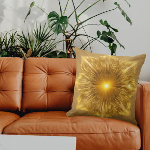Radiant Golden Aura Kissen