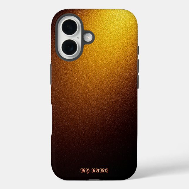 Radiant Golden Glitzer Texture Case-Mate iPhone Hülle (Rückseite)