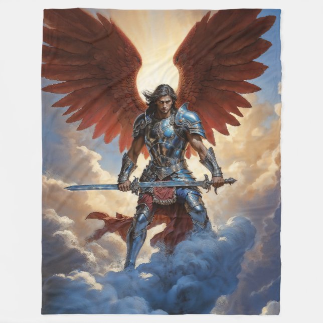 Radiant Guard Archangel Michael Fleecedecke (Vorderseite)