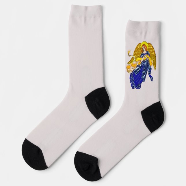 Radiant Guardian Angel Socken (Linkes Detail)