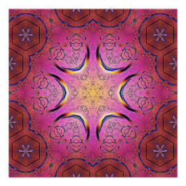 Radiant Heart Kaleidoskop Poster