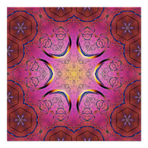 Radiant Heart Kaleidoskop Poster