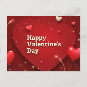 Radiant Hearts Valentinstag Postkarte