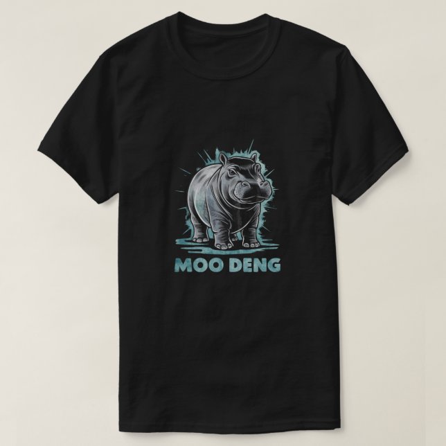 Radiant Hippo Moo Deng T-Shirt (Design vorne)