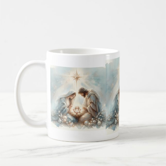 Radiant Holy Family Nativity Scene Kaffeetasse (Links)