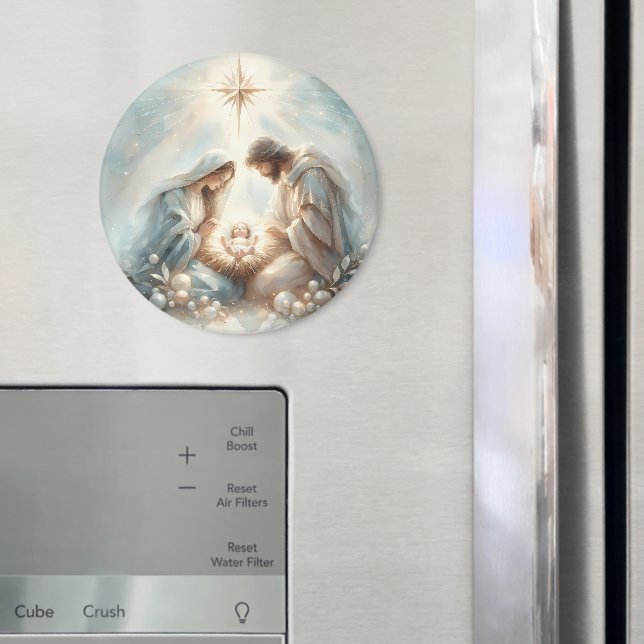 Radiant Holy Family Nativity Scene Magnet (In Situ (Kühlschrank))
