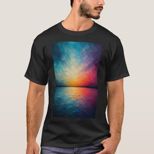 Radiant Horizon | Abstract Reflections T-Shirt (Vorderseite)