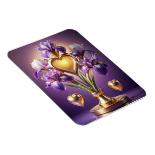 Radiant Iris Blossom 3D Render von Neskie D Magnet