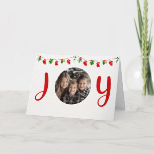 Radiant Joy Christmas Foto Card Karte