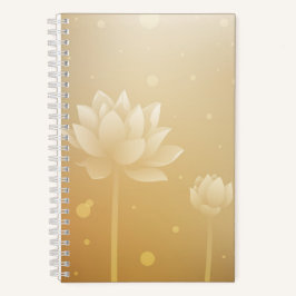 Radiant Lotus Hardcover Kleines Notebook Notizbuch