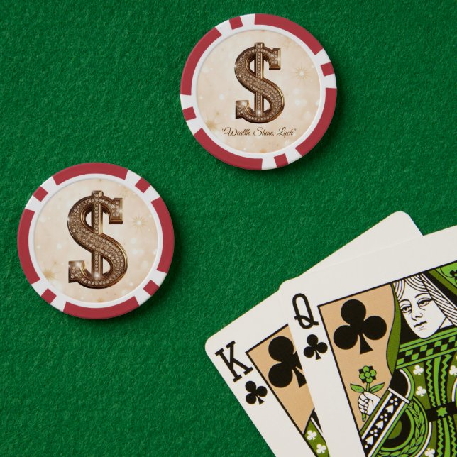 "Radiant Luck Sign" Pokerchips (Pokertisch (doppelt))