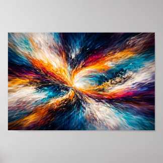 Radiant Nexus – Exotische abstrakte Wandkunst Poster