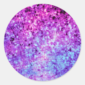 RADIANT ORCHID GALAXY Stars Ombre Cosmic Art Runder Aufkleber