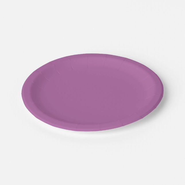 Radiant orchid hex code B163A3 Party Plate Pappteller (Schrägansicht)