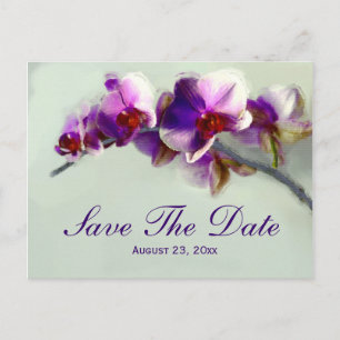 Radiant Orchid Painting Save the Date Wedding Card Ankündigungspostkarte